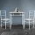 Artiss Machal 3-Piece Dining Set - Natural Oak, Industrial Design, Particle Board & Steel, 70cm Table, Easy to Clean