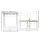 Artiss Machal 3-Piece Dining Set - Natural Oak, Industrial Design, Particle Board & Steel, 70cm Table, Easy to Clean
