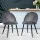 Artiss Velvet Dining Chairs Set of 2 - Dark Grey, Solid Iron Legs, 150kg Capacity, Anti-Slip, 48x49x78cm, Easy Assembly
