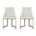 Artiss Balen Dining Chairs Set of 2 - Beige Linen Fabric, Sturdy Plywood Frame, Metal Legs, 150KG Capacity, 47x53x86cm