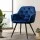 Artiss Dining Chairs Set of 2 Velvet Diamond Tufted Armchair Blue, Plush Upholstery, Steel Legs, 150kg Capacity