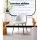 Artiss Dining Chairs Set of 2, Sherpa Fabric, White, 49x49x78cm, Luxurious Comfort, Modern Design, Versatile Use