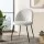 Artiss Dining Chairs Set of 2, Sherpa Fabric, White, 49x49x78cm, Luxurious Comfort, Modern Design, Versatile Use