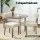 Artiss Milford Dining Chairs Set of 2 - Beige Linen, Rubber Wood Frame, 150kg Capacity, 46.5x55x88cm, Elegant & Durable