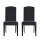 Artiss Dansk Dining Chairs Set of 2 - Dark Grey Linen Parsons Chair with Tufted Back, Foam Padding, Pinewood Frame