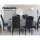 Artiss Dansk Dining Chairs Set of 2 - Dark Grey Linen Parsons Chair with Tufted Back, Foam Padding, Pinewood Frame