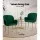Artiss Dining Chairs Set of 2, Velvet Armchair, Green, 54x58x83cm, Luxurious Comfort, Sturdy Steel Legs, Easy Assembly