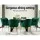 Artiss Dining Chairs Set of 2, Velvet Armchair, Green, 54x58x83cm, Luxurious Comfort, Sturdy Steel Legs, Easy Assembly