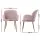 Artiss Velvet Dining Chairs Set of 2 - Plush Pink Armchair with Steel Legs, Luxurious Comfort & Style for Any Room