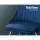 Artiss Velvet Dining Chairs Set of 2, Blue - Channel Tufted, Gold Legs, High Resilience Foam, 150kg Capacity, 44x41x80cm