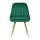 Artiss Velvet Dining Chairs Set of 2, Green, with Gold Splayed Legs - 44x41x80cm, High Resilience Foam, Timeless Design