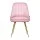 Artiss Set of 2 Pink Velvet Dining Chairs, Channel Tufted, Gold Legs, 44x41x80cm, Elegant Design, High Comfort