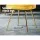 Artiss Velvet Dining Chairs Set of 2, Yellow, Channel Tufted, Gold Metal Legs, 44x41x80cm, Trendsetting Design
