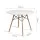 Artiss Round White Dining Table - 100CM, 4 Seater, Solid Beech Wood Legs, Reinforced MDF Top, Scratch-Proof Finish