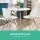 Artiss Round White Dining Table - 100CM, 4 Seater, Solid Beech Wood Legs, Reinforced MDF Top, Scratch-Proof Finish