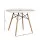 Artiss Round White Dining Table - 4 Seater, 90CM Replica, 20mm MDF Top, Beech Wood Legs, Matte Finish, Anti-Slip Design