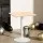 Artiss Aine Bar Table 60cm Pine Wood, Swivel Round Top, Height Adjustable Gas Lift, Steel Base, Counter Dining