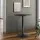 Artiss Bar Table, MDF & Steel, 60cm Round, Black, Adjustable Height, 360° Swivel, Indoor/Outdoor Use