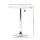 Artiss Bar Table, MDF & Steel, 60cm Round, White, Adjustable Height, 360° Swivel, Indoor/Outdoor Use