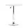 Artiss Bar Table, MDF & Steel, 60cm Round, White, Adjustable Height, 360° Swivel, Indoor/Outdoor Use