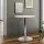 Artiss Bar Table, MDF & Steel, 60cm Round, White, Adjustable Height, 360° Swivel, Indoor/Outdoor Use