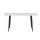 Artiss 1.5M Dining Table Marble Effect, Seats 4-6, Thick MDF Top, Metal Legs, White Black, Modern Kitchen Furniture