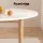 Artiss Demi 108CM Round White Dining Table - Nordic Elegance, Seats 4-6, Durable Pine Legs, Easy Assembly