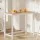 Artiss Ari Bar Table, Solid Pine Wood, 108CM, Pine & White, Rectangular, Sturdy Design, Home & Pub Use