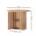 Artiss 4-Seater Dining Table with Storage, Fluted Wood Base, MDF Top, 100cm, Sturdy Modern Kitchen Furniture
