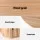 Artiss 4-Seater Dining Table with Storage, Fluted Wood Base, MDF Top, 100cm, Sturdy Modern Kitchen Furniture