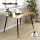 Artiss Caleb 4-Seater Dining Table - 120CM Rectangular Wood Grain Top, Industrial-Style Steel Legs, Easy Assembly