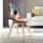 Artiss Set of 2 Retro Eiffel DSW Dining Chairs - Fabric Upholstery, Beech Wood Legs, 46x42x75cm - Home & Café Use