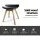 Artiss Set of 4 Black Leather DSW Replica Dining Chairs with PU Leather Seat and Beech Wood Legs, Eiffel Style
