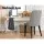 Artiss Dining Chairs Set of 4 Grey Linen Fabric, High Back, Thick Cushioned Seat, Steel Legs, 46x57x90cm