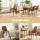 Artiss 2x Retro Dining Chairs, PU Leather, Diamond Tufted, Ergonomic Design, Metal Legs, 40x40x88cm, Brown