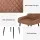Artiss 2x Retro Dining Chairs, PU Leather, Diamond Tufted, Ergonomic Design, Metal Legs, 40x40x88cm, Brown