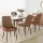 Artiss 4x Brown Retro Dining Chairs - PU Leather, Ergonomic Design, Metal Legs, 40x40x88cm - Kitchen, Cafe, Lounge
