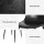 Artiss Set of 2 Retro Dining Chairs, Black PU Leather, Ergonomic Design, Metal Legs, 40x45x86cm – Stylish & Durable