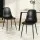Artiss Set of 2 Retro Dining Chairs, Black PU Leather, Ergonomic Design, Metal Legs, 40x45x86cm – Stylish & Durable