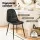 Artiss 4x Retro PU Leather Dining Chairs - Black, Ergonomic, Metal Legs, 40x45x86cm, Easy Assembly, Comfy Padding