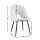 Artiss Set of 2 Boucle Sherpa Dining Chairs, White, Modern Curved Back, Metal Legs, 47x46x81cm, 150kg Capacity
