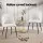 Artiss Set of 2 Boucle Sherpa Dining Chairs, White, Modern Curved Back, Metal Legs, 47x46x81cm, 150kg Capacity