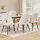 1 Set of 4 Artiss Bouclé Sherpa Dining Chairs, Modern White Accent, Curved Back, Steel Legs, 47x46x81cm, 150kg