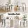 Artiss Set of 2 Sherpa Bouclé Dining Chairs, White – Premium Upholstery, Plush Comfort, Metal Legs, 52x47x80cm