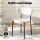 Artiss Set of 4 Sherpa Bouclé Dining Chairs - White, Curvy Backrest, High-Resilience Foam, Metal Legs, 52x47x80cm