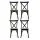 Artiss 4x Dining Chairs Rattan Seat Rubber Wood Frame Black 42x42x88cm - Ergonomic, Indoor-Outdoor, Easy Assembly