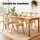 Artiss 2x Rattan Dining Chairs - Rubber Wood Frame, Ergonomic Design, 120kg Capacity, Indoor-Outdoor Use, Natural Finish