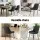 Artiss 4x Retro Dining Chairs - Black PU Leather, Ergonomic Design, Metal Legs, 50x50x82cm, Easy Assembly & Maintenance