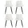 Artiss 4x Beige Velvet Dining Chairs, Tufted Design, Ergonomic, Metal Legs, 51x44x80cm for Kitchen, Lounge, Cafe