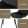 Artiss Set of 4 Black Velvet Dining Chairs – Grid Tufted, Ergonomic Design with Metal Legs, 51x44x80cm, Easy Assembly